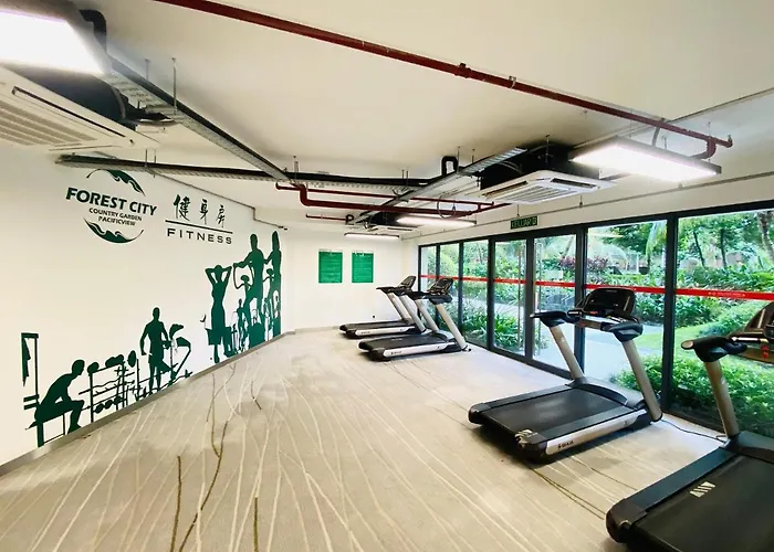 Seaview 2-Bedroom Fully Furnished Apartment Forest City #Freewifi